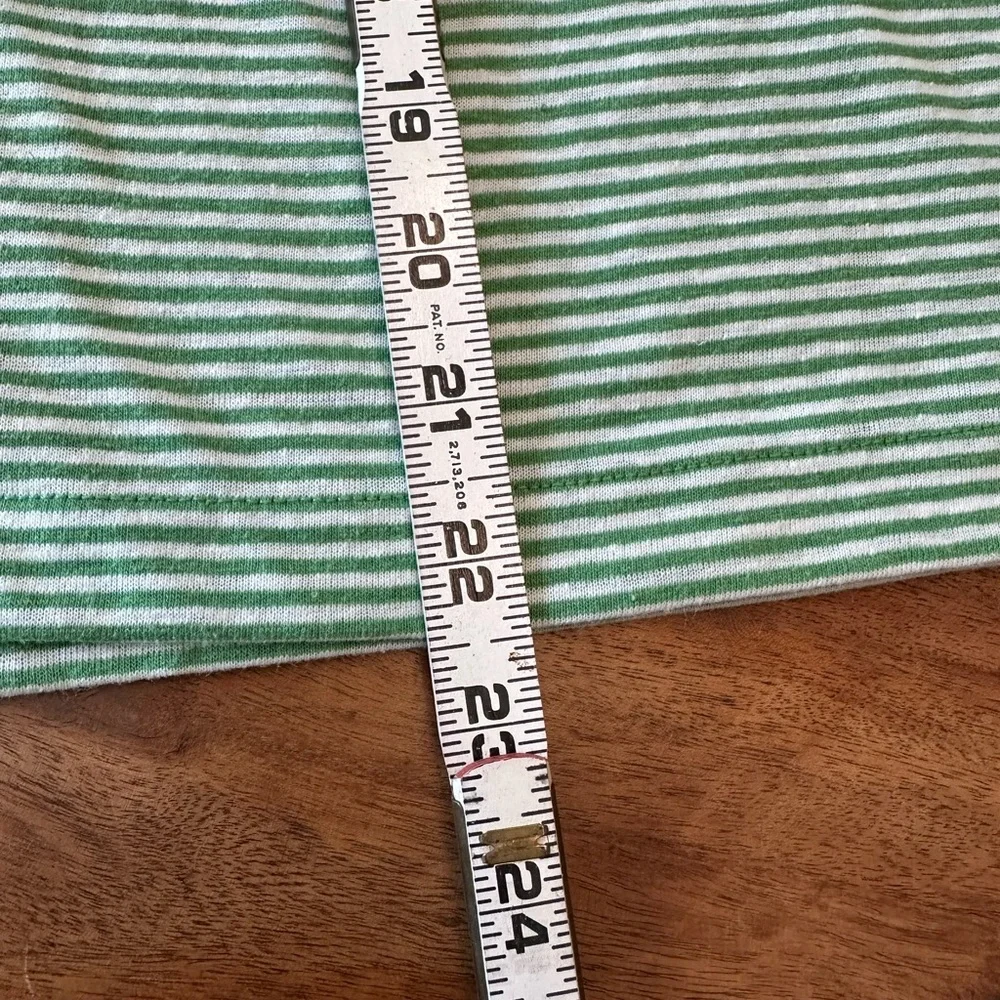 ☀️ MADEWELL Green Striped Relaxed V-Neck Tee - Picture 8 of 13